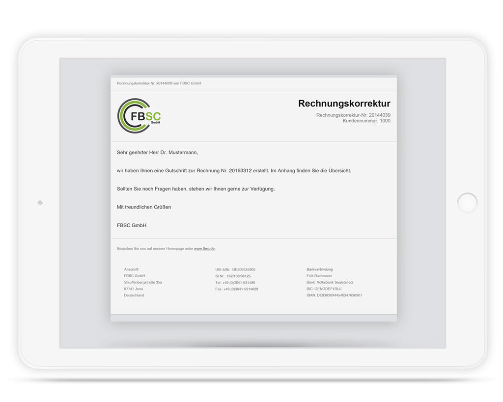 E-Mailtexte slim (Set) für JTL Druckvorlagen