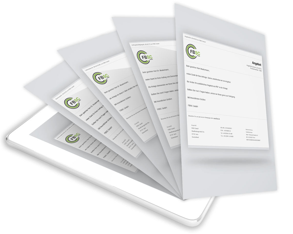 E-Mailtexte slim (Set) für JTL Druckvorlagen