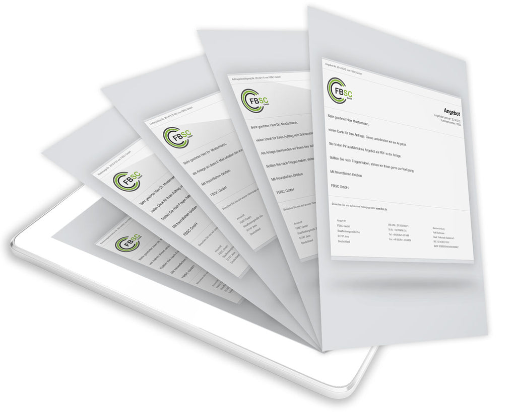 E-Mailtexte slim (Set) für JTL Druckvorlagen 2.0