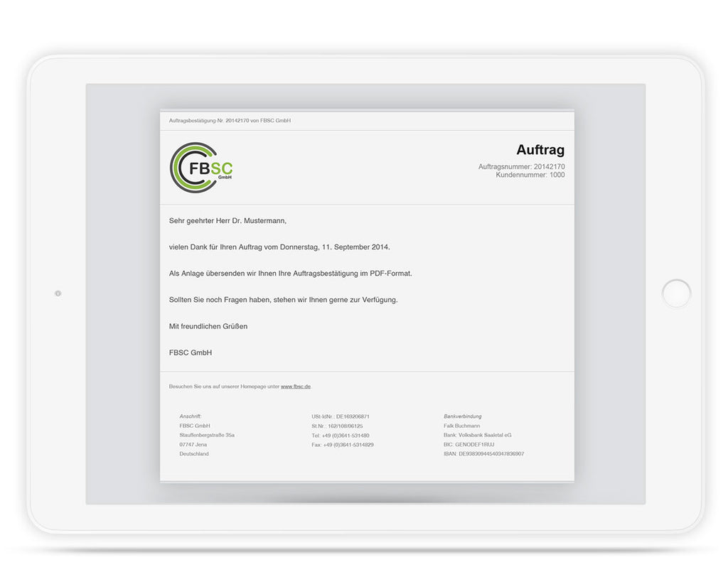 E-Mailtexte slim (Set) für JTL Druckvorlagen