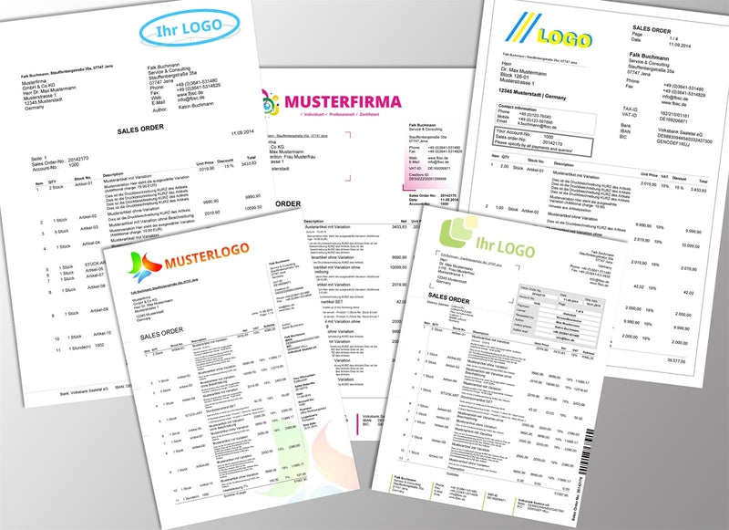 Druckvorlage AUFTRAGSBESTÄTIGUNG englisch für JTL-Wawi