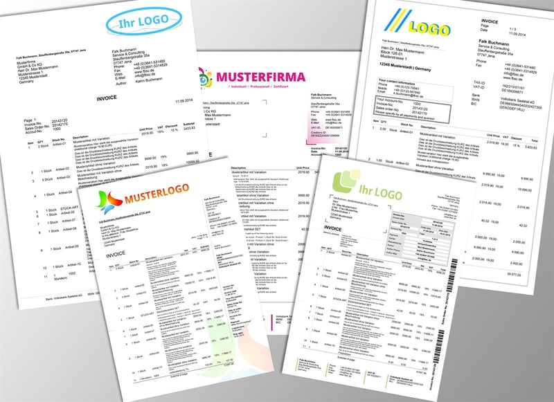 Druckvorlage RECHNUNG englisch für JTL-Wawi