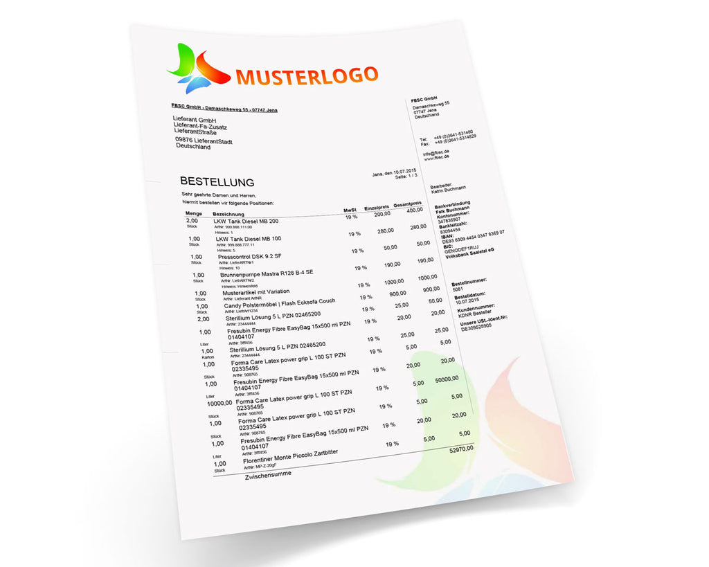 LIEFERANTENBESTELLUNG für JTL-Wawi - BUSINESS