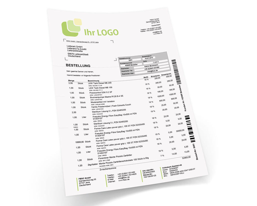 LIEFERANTENBESTELLUNG für JTL-Wawi - PREMIUM