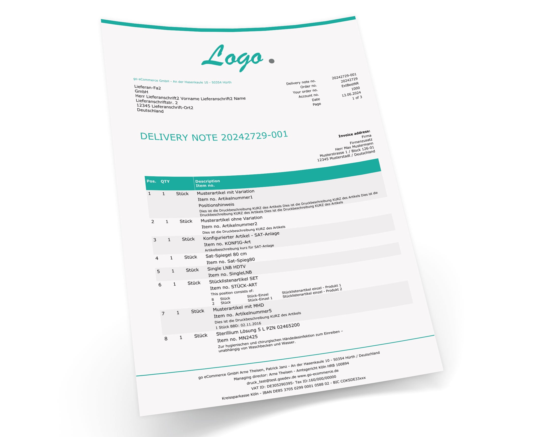 JTL Druckvorlagen (Set) EXCLUSIVE englisch 2.0
