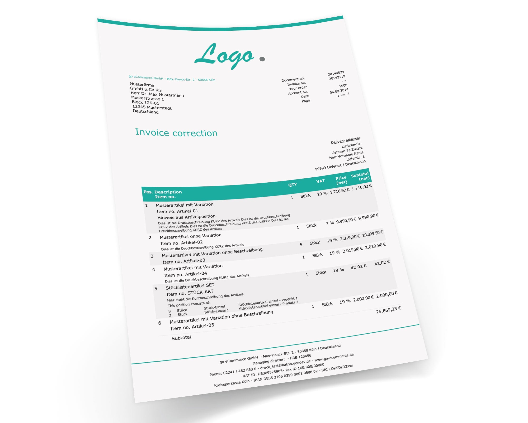 JTL Druckvorlagen (Set) EXCLUSIVE englisch 2.0