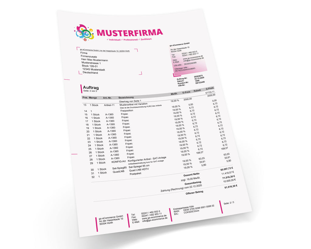 JTL Druckvorlagen (Set) CREATIV 2.0