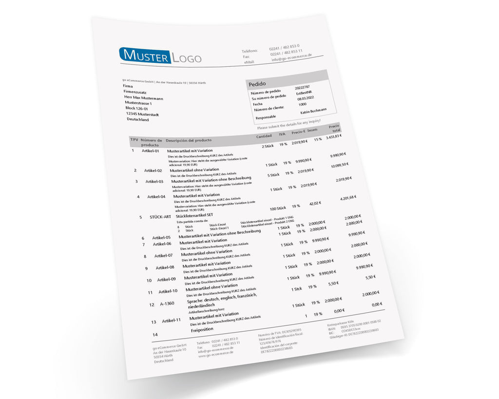 JTL Druckvorlagen (Set) EXCELLENT 2.0 spanisch