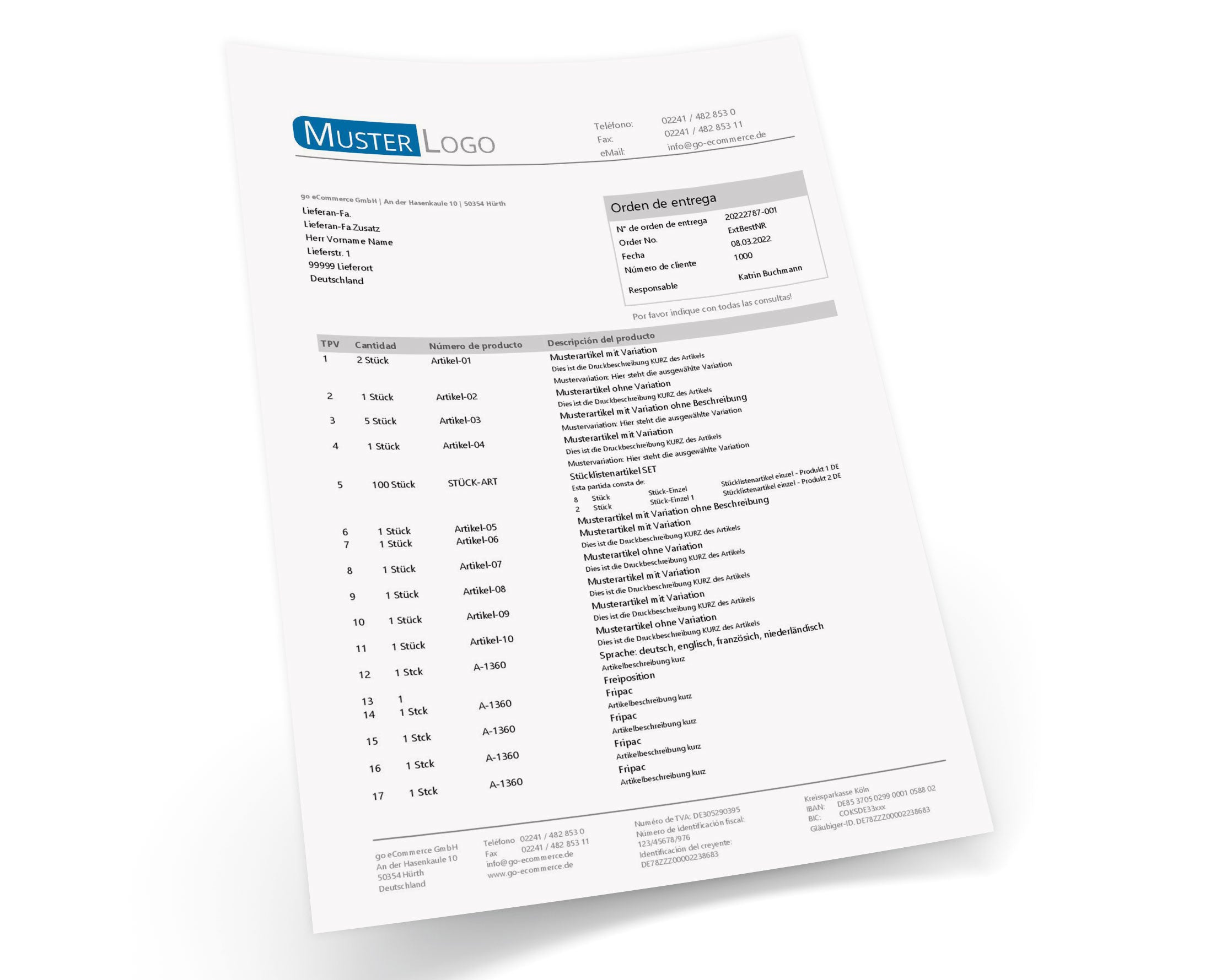 JTL Druckvorlagen (Set) EXCELLENT 2.0 spanisch