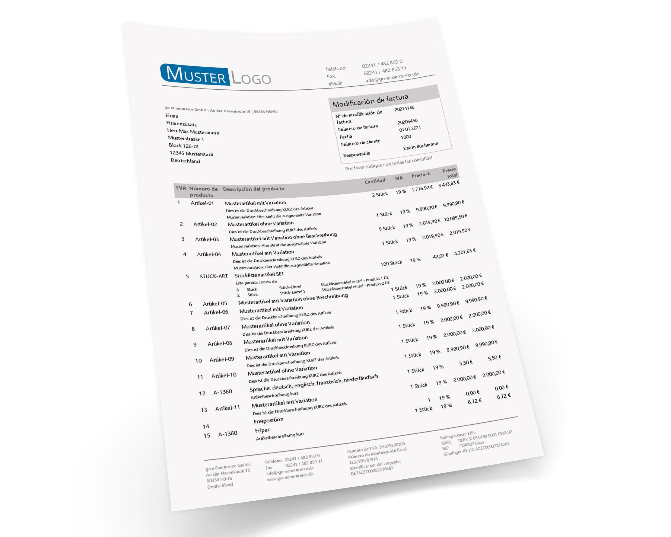 JTL Druckvorlagen (Set) EXCELLENT 2.0 spanisch