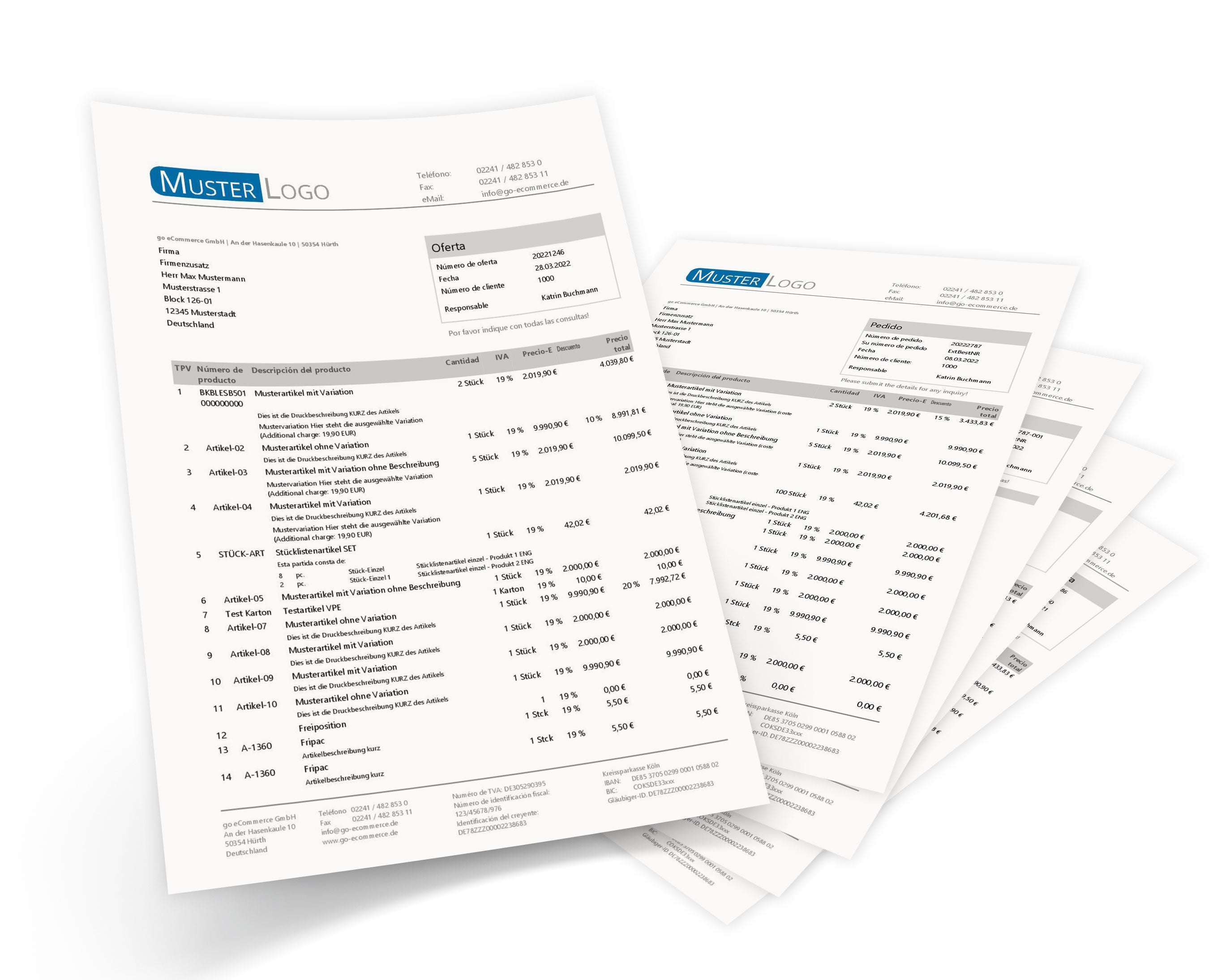 JTL Druckvorlagen (Set) EXCELLENT 2.0 spanisch