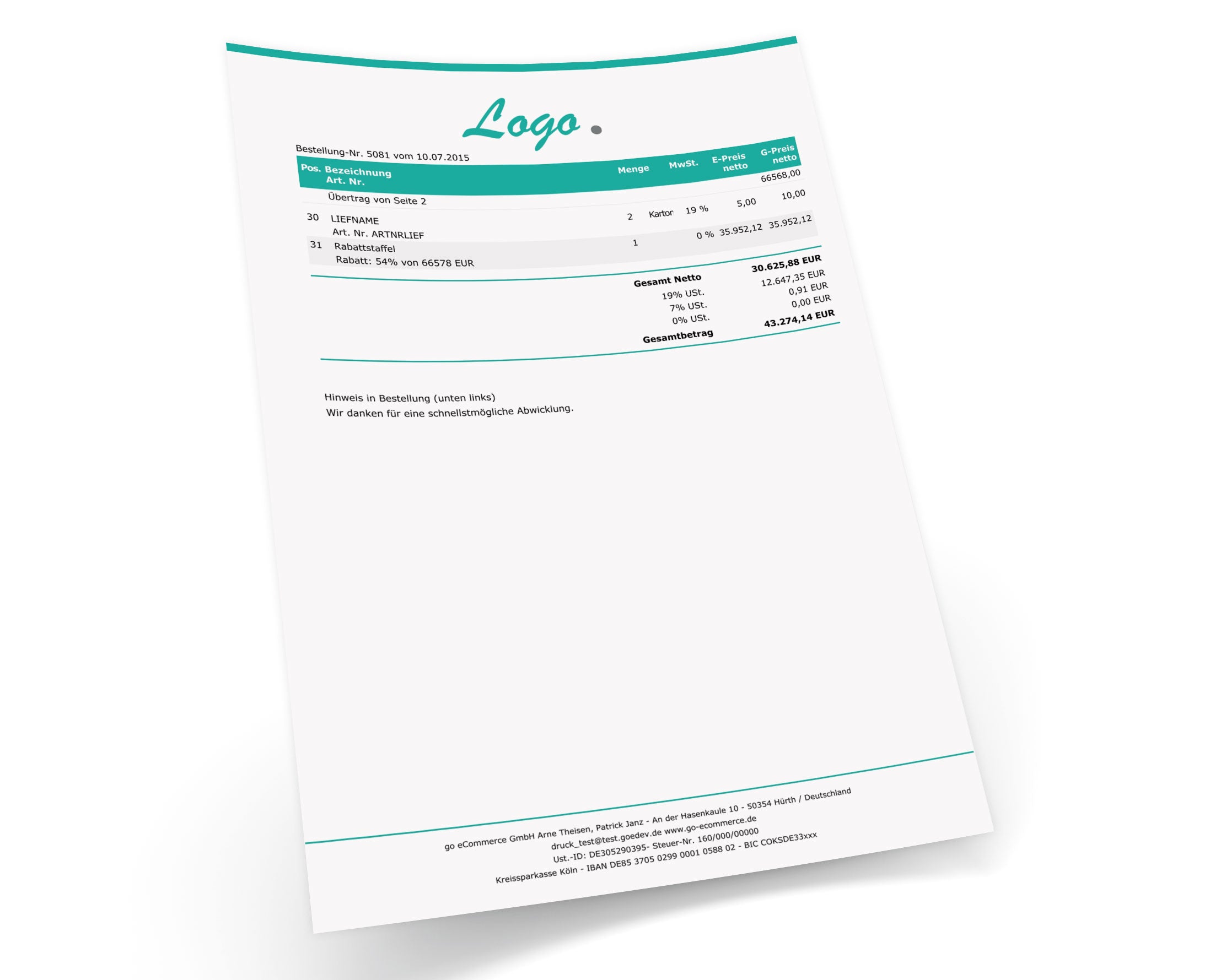 LIEFERANTENBESTELLUNG für JTL-Wawi - EXCLUSIVE