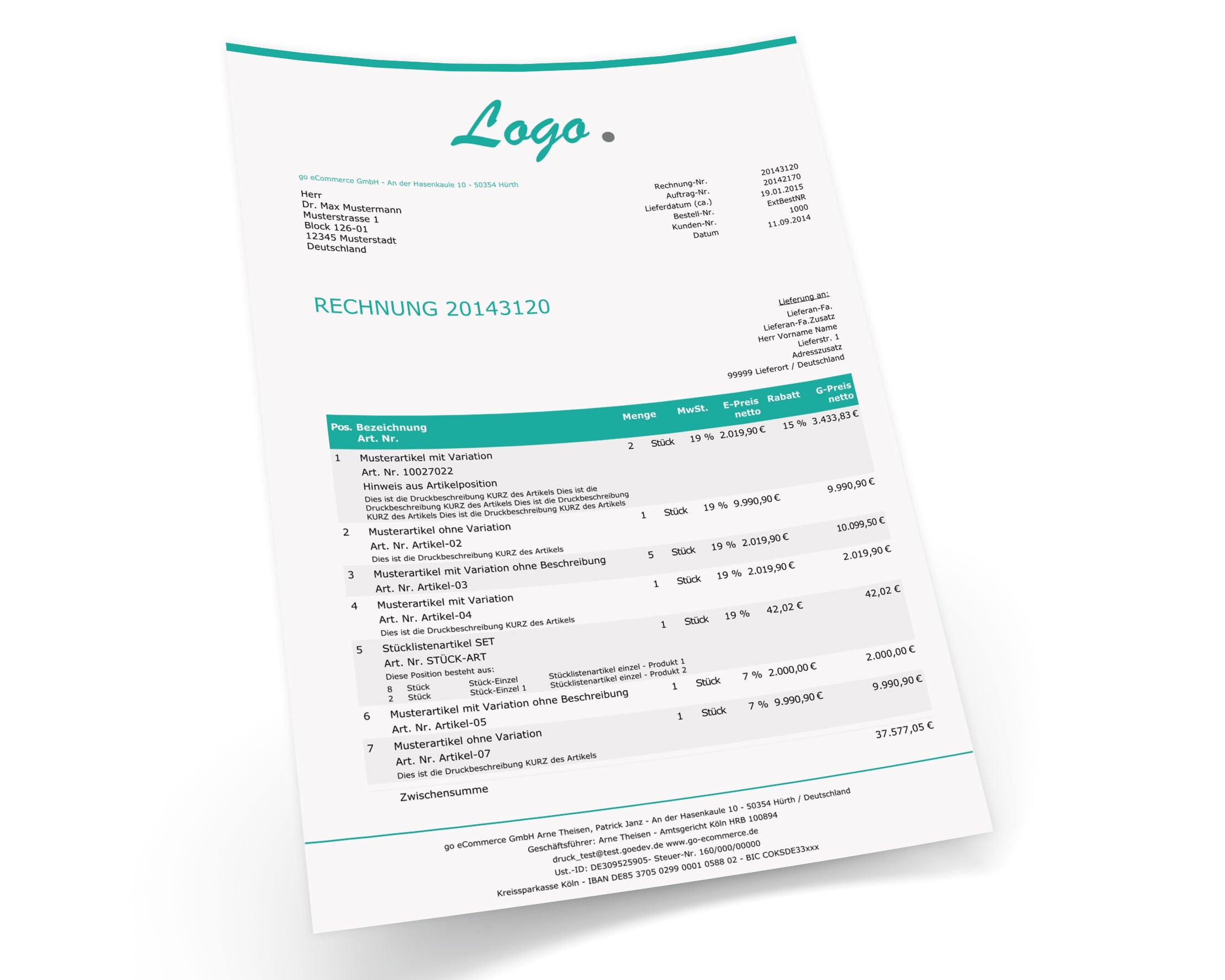 JTL Druckvorlagen (Set) EXCLUSIVE 2.0 inkl. Mailtexte slim