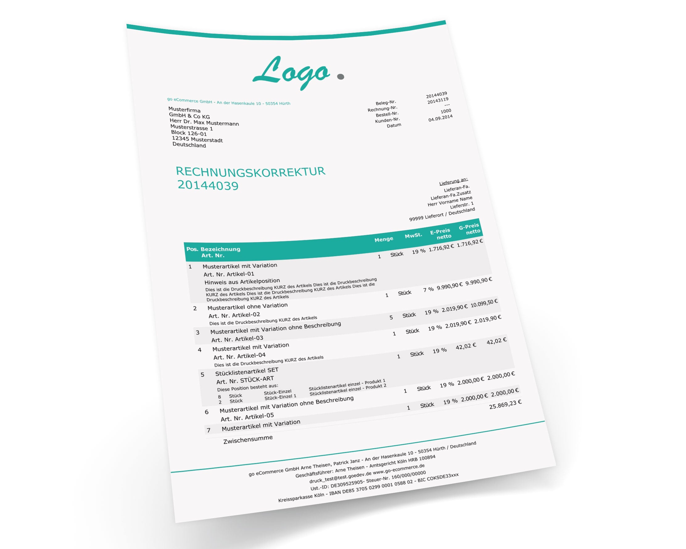 JTL Druckvorlagen (Set) EXCLUSIVE 2.0 inkl. Mailtexte slim