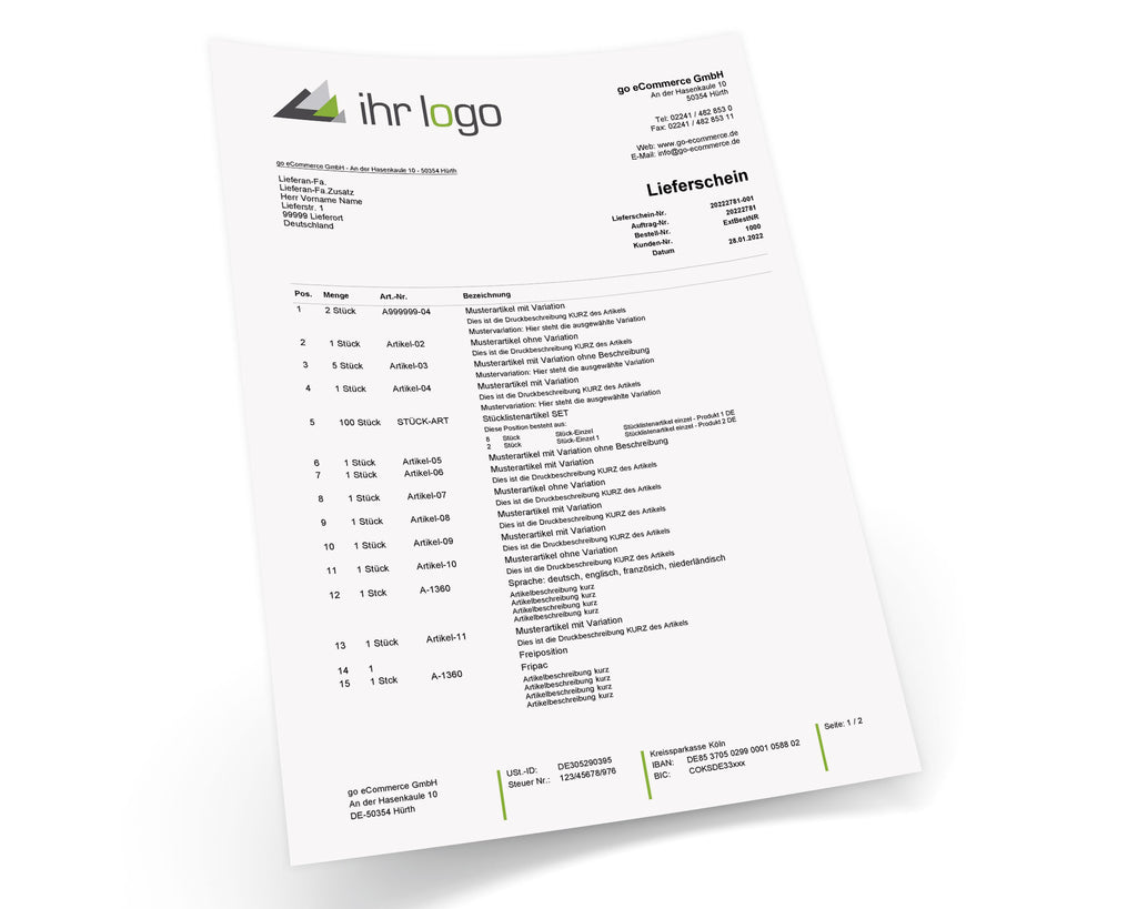 JTL Druckvorlagen (Set) FLEXIBLE - B2B/B2C 2.0