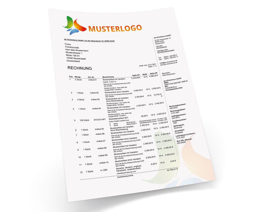 JTL Druckvorlagen (Set) BUSINESS 2.0