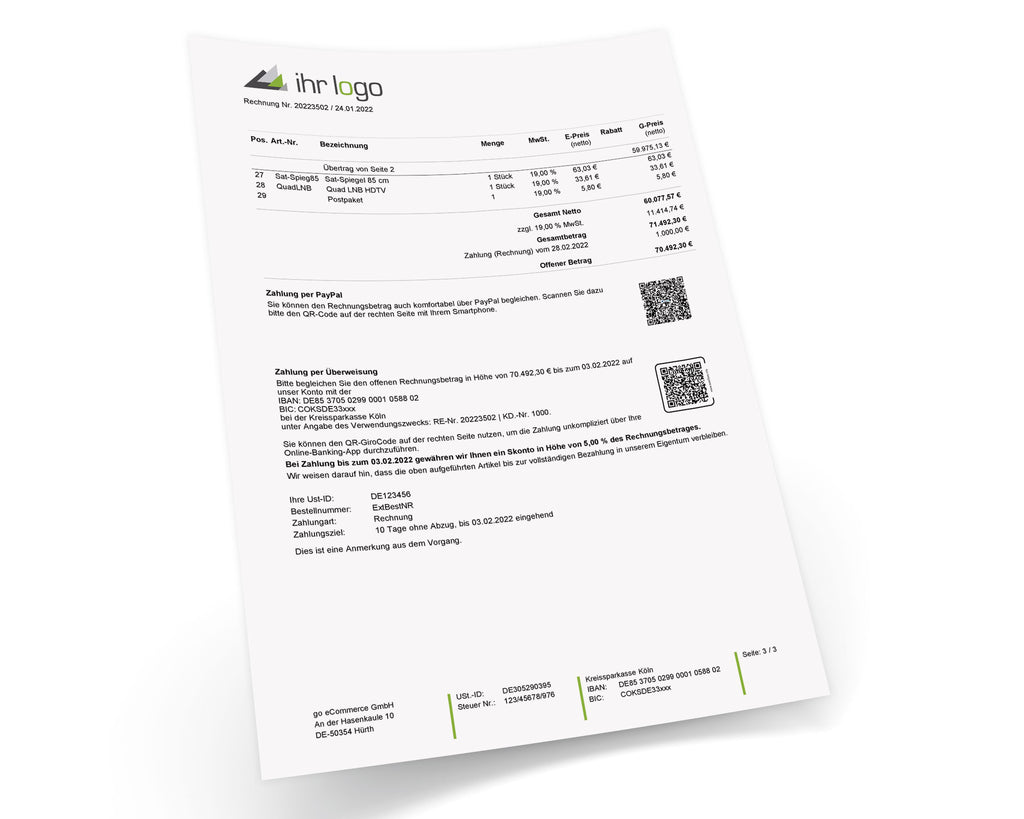 JTL Druckvorlagen (Set) FLEXIBLE - B2B/B2C 2.0