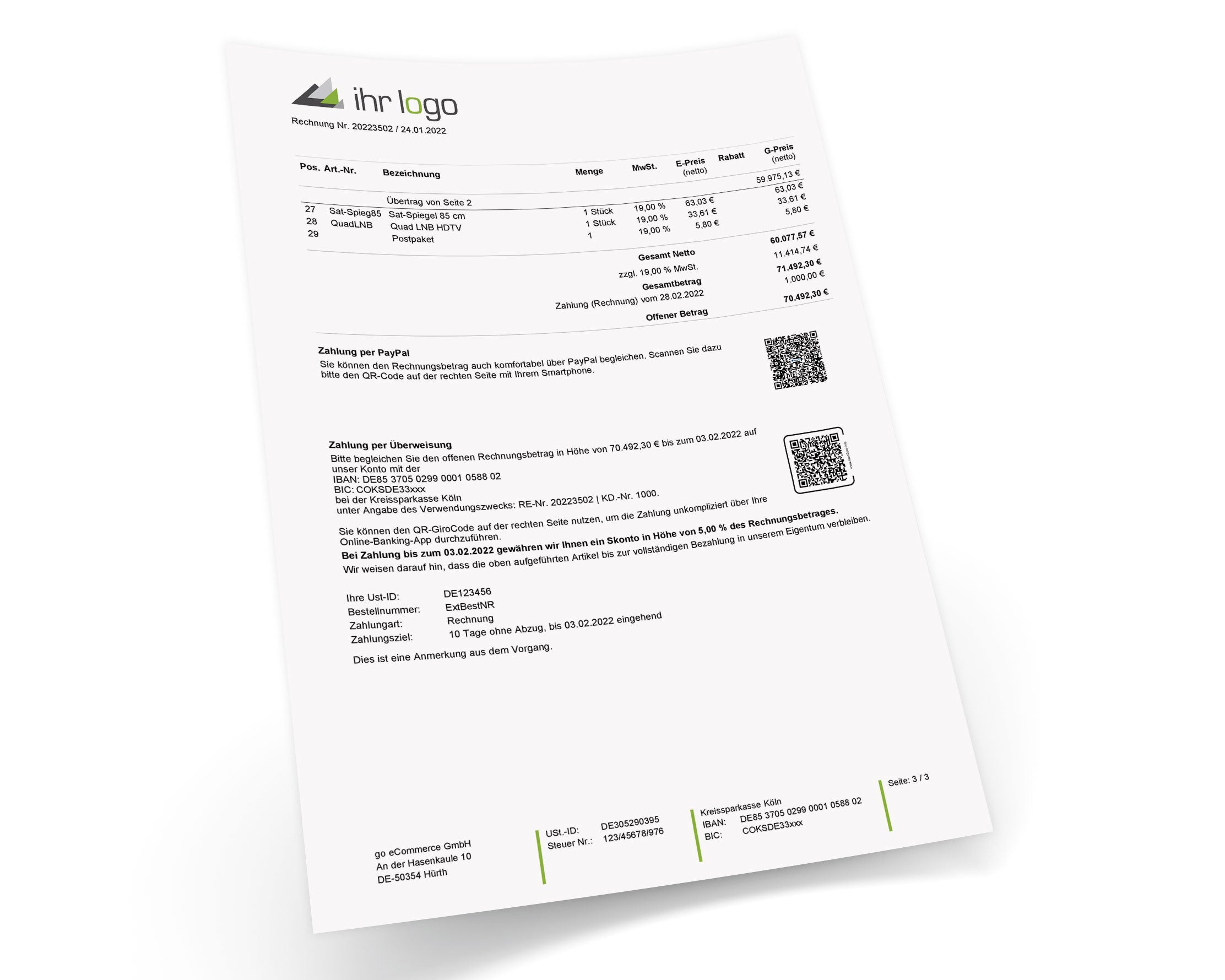 JTL Druckvorlagen (Set) FLEXIBLE - B2B/B2C 2.0
