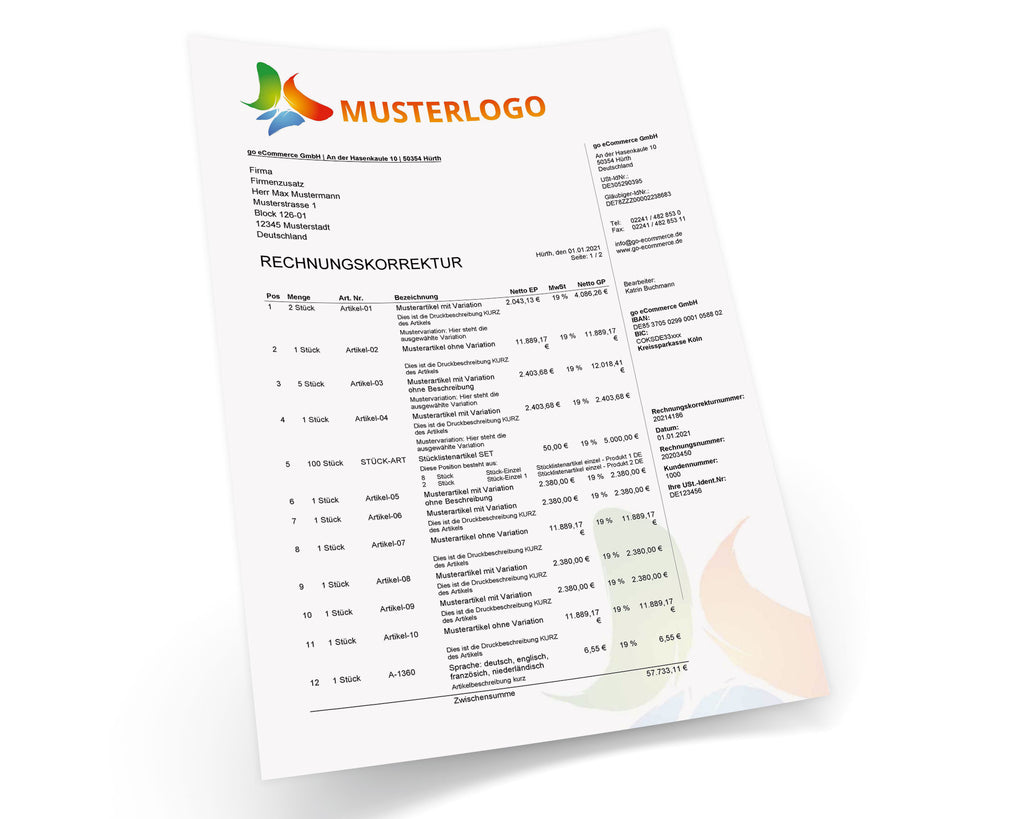 JTL Druckvorlagen (Set) BUSINESS 2.0