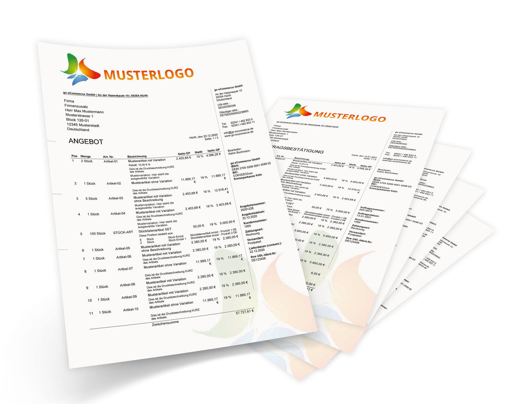JTL Druckvorlagen (Set) BUSINESS 2.0