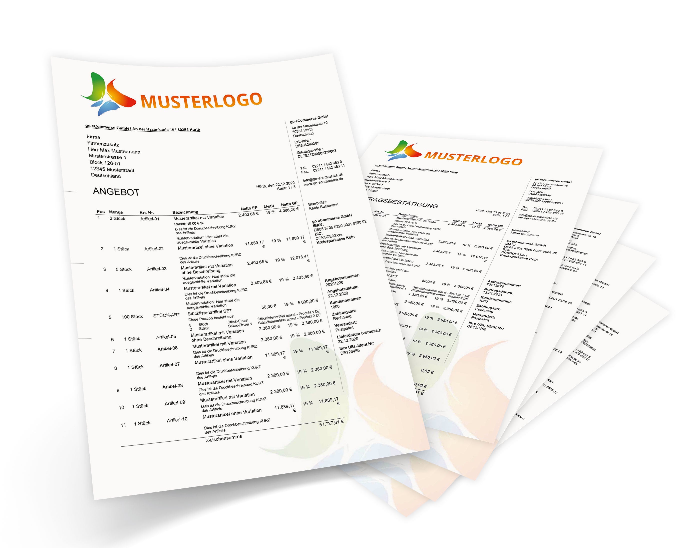 JTL Druckvorlagen (Set) BUSINESS 2.0