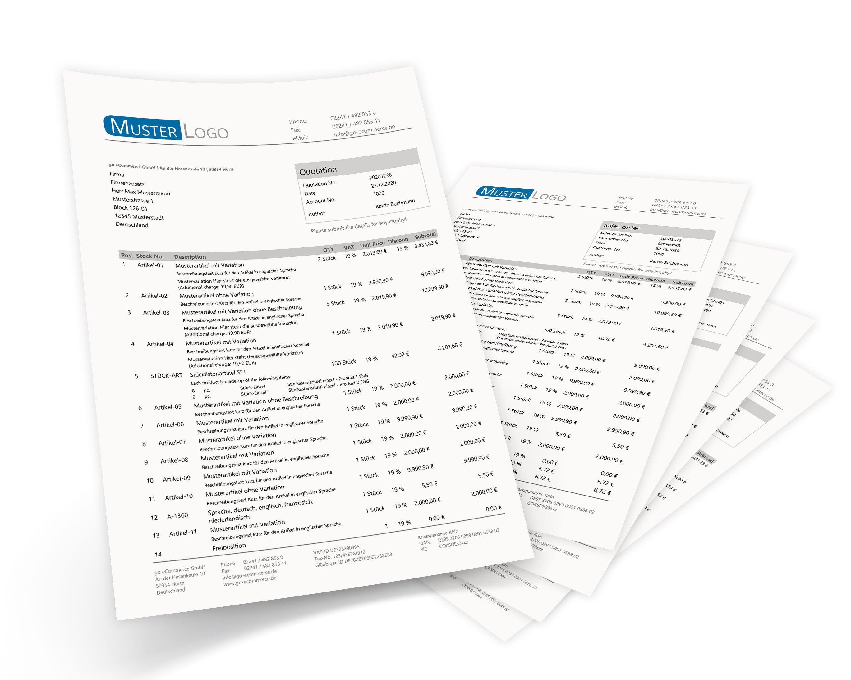 JTL Druckvorlagen (Set) EXCELLENT französisch 2.0